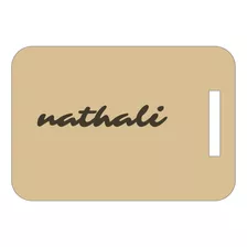 Chaveiro Nathali Mdf C/ Argola Nome Personalizados