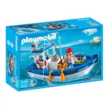 Playmobil Fisherman / Pescador Con Bote Y Peces 5131 Stock!!