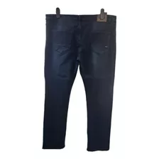 Jeans Elasticado Tallas Grandes Azul Marino