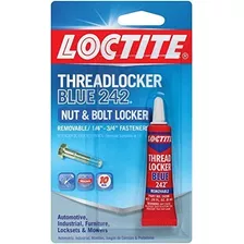 Loctite Heavy Duty Threadlocker, 0.2 Oz, Azul 242, 24 Un