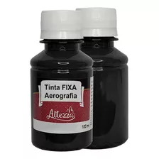 Tinta Aerógrafo +pigmento 14x100ml Preta (fixa) Frete Grátis