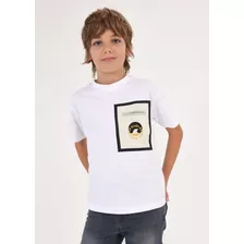 Playera Con Bolsillo Talla 8 Años Mod. 6072 Color Blanco