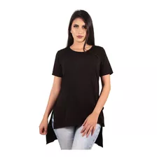 Kit Com 3 Blusas Camisas Camisetas Feminina Longline Overzid