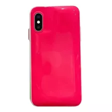 Protector Para iPhone X Xs Jelly Dark Pink