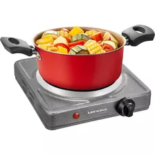 Fogão Cooktop Elétrico De Mesa Uma 1 Boca 127v Lenoxx