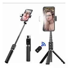 Tripé Bastão Selfie Stick Lives 360 Luz Led 2 Níveis P70d