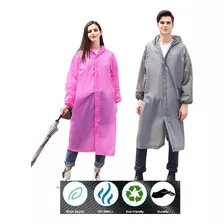 Capa Impermeable Portátil Para Lluvia Tipo Gabardina 2pcs