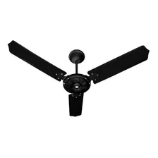 Ventilador Eco Rio De Teto Tron Preto 3 Pás Pretas