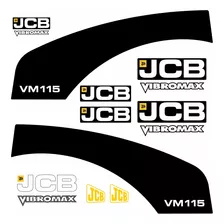 Kit De Decalque Adesivo Para Jcb Vm 115 (vm115)