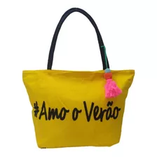 Bolsa Sacola Feminina Grande Praia Piscina Semi Impermeável