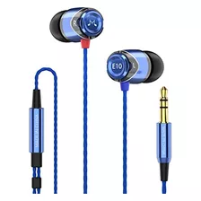 E10 Auriculares Intrauditivos Con Aislamiento De Ruido (azul