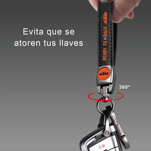 Llavero Piel Cuero Elegante Para Motocicleta Calidad Premium Foto 7