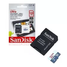 Cartão De Memória Sandisk Sdsquns-128g-gn6ta Ultra Sd 128