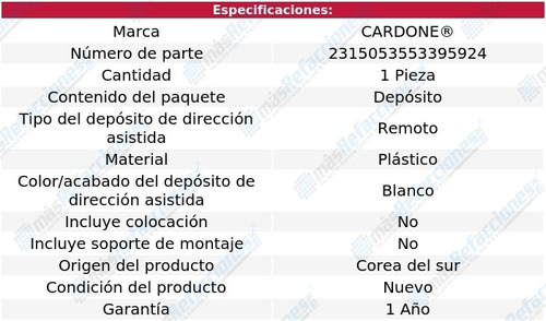 Deposito Direccin Hidrulica Cardone Amanti 07 Al 09 Foto 5