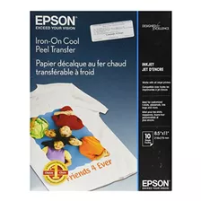 Epson Iron-on Cool Peel Transfer (8,5 X 11 Pulgadas 10 Hojas