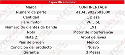 1-banda Distribucin Vehicross V6 3.5l Isuzu 99-01 Foto 2