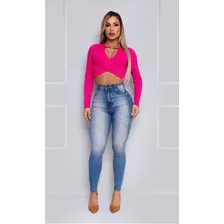 Calça Jeans Strass Lateral Maria Gueixa Jeans