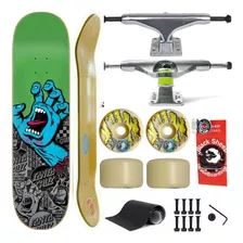 Skate Profissional Santa Cruz 8.25 Truck 149mm Roda 58 Reds