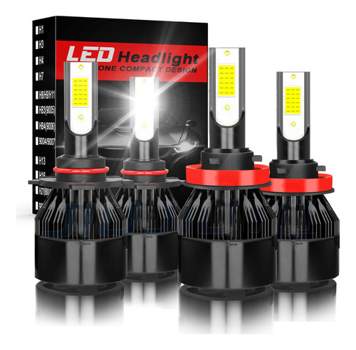 Kit De Focos Led Luz Alta Y Baja 30000 Lm 9005 H11 Para Mazd