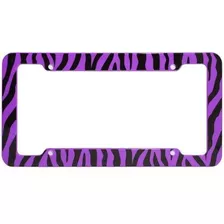 Marco - Oxgord 1pc Plastic License Plate Frame With Zebratig