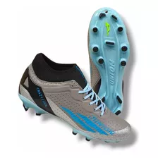 Tenis Futbol Tacos Tachones Union Gris Negro Azul 2047