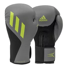 Luva Boxe adidas Em Pu Speed Tilt 150 Cinza E Amarelo Neon