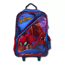 Mochila Escolar Homem Aranha Com Rodinhas E Alça