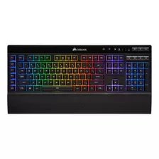 Teclado Gamer Bluetooth Corsair K57 Qwerty Rubber Dome Español Color Negro Con Luz Rgb