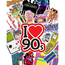 Pack 20 Stickers De Los 90 (digital Imprimible) En .png