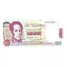 Venezuela - 1.000 Bolívares De 1.998- Fe - Comemorativa