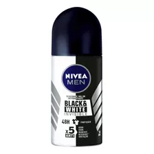 Desodorante Roll-on Nivea Men Black & White Invisible 48h