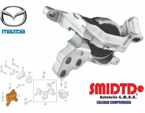 Soporte Motor Derecho Hidraulico Mazda 6 2.5l 14-19 Foto 3