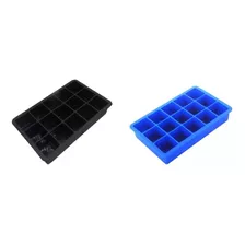 Cubetera Hielera Silicona 15 Divisiones Colores Pack X4