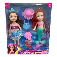 Muñeca Princesa Sirena Niña Luces Musical Juguete Infantil