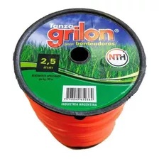 Tanza Grilon 2,5mm Cuadrada Desmalezadora Motoguadaña X 1kg Color Naranja