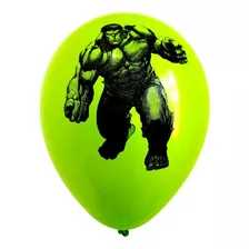 25 Globos Impresos De Hulk - Cotillon Globos