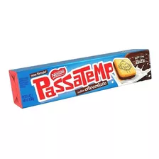 Biscoito Recheio Chocolate Passatempo Pacote 130g Kit Com 03