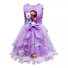 Vestido De Princesa Gabby Dollhouse Para Niñas Disfraz De Tu