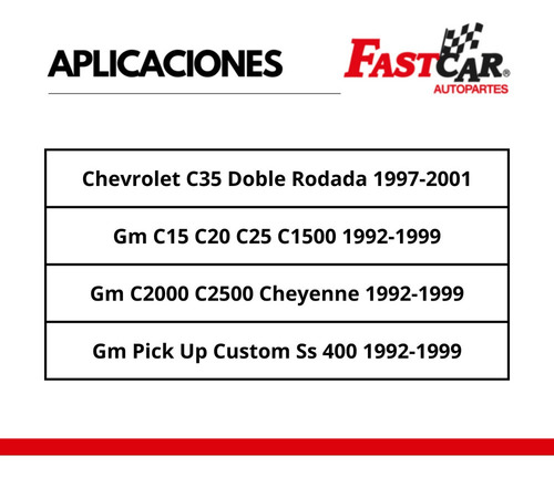 4 Amortiguadores Chevrolet C35 Doble Rodada C3500 1997- 2001 Foto 4