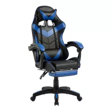 Silla Oficina Pc Sillon Gamer Escritorio Computadora Legend Negro Y Azul