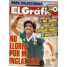 Revista El Grafico - Gol De Mão Maradona Na Inglaterra