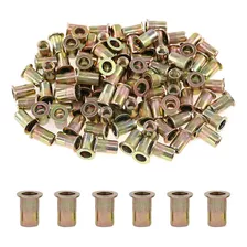 Glarks 100pcs 1/4 -20unc Tuerca Remachable De Acero Al Ca...