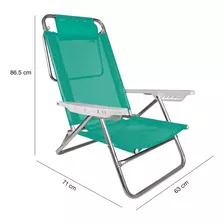 Silla Summer Con Almohadilla Verde Mor