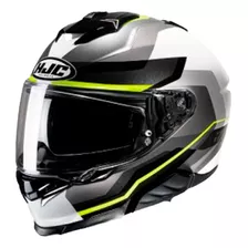 Casco Moto Integral Hjc I71 Negro/ Blanco Incluye Pinlock