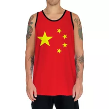 Camiseta Regata Bandeira De Países China Ásia Oriental Hd 1