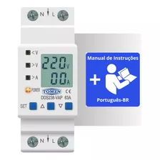 Rele Protetor Tensão E Corrente Sobre E Sub 110v 220v 63a Ac