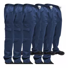 Kit 6- Calça De Uniforme Brim Extra Pesa - A Pronta Entrega