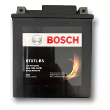 Arrancador Bosch Btx7l-bs Ytx7l-bs R3 Fz25 Ybr Cbr250 Cb190