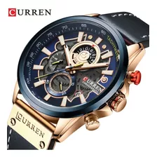 Relógio Masculino Curren Militar De Luxo Quartzo Modelo 8380