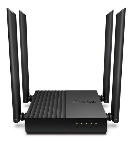 Router Tp-link Archer C64 Ac1200 4 Antenas Wi-fi Wireless Mu-mimo Color Negro